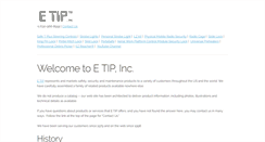 Desktop Screenshot of etipinc.com